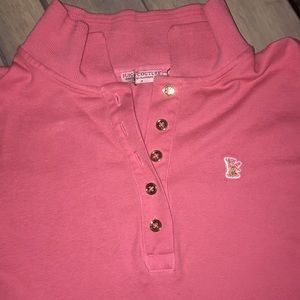 Juicy Couture Pink Ruffled Polo
